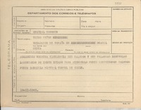 [Telegrama] 1945 nov. 19, [Brasil] [al] Embajador de España, [Rio de Janeiro], Brasil