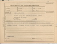 [Telegrama] 1945 nov. 27, [Brasil] [a] José Roberto de Macedo Soares, Montevideo, Uruguay