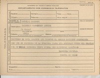 [Telegrama] [1945, Brasil] [a] Raimundo Magalhaes Junior, Río de Janeiro