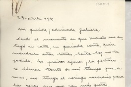 [Carta] 1935 oct. 29, [España] [a] Gabriela Mistral