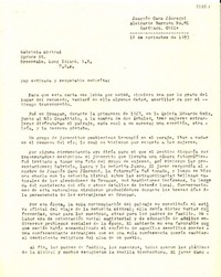 [Carta] 1953 nov. 16, Santiago, Chile [a] Gabriela Mistral, Long Island, EE.UU