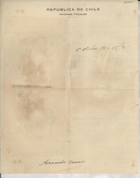 [Carta] 1935 oct. 14, [Chile]