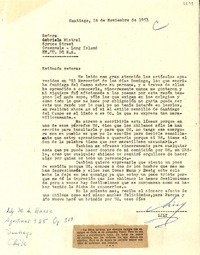 [Carta] 1953 nov. 24, Santiago [a] Gabriela Mistral, Long Island, EE.UU
