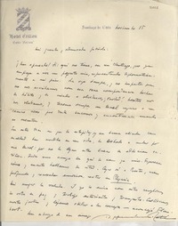 [Carta] [1935?] nov. 15, [Santiago], [Chile] [a] Gabriela [Mistral]