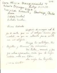 [Carta] 1953 dic. 12, Santiago, Chile [a] Gabriela Mistral, EE.UU