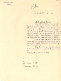 [Carta] 1953 oct. 27, Temuco, [Chile] [a] Gabriela Mistral