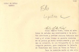 [Carta] 1953 oct. 27, Temuco, [Chile] [a] Gabriela Mistral