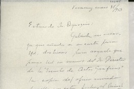 [Carta] 1950 ene. 31, Veracruz, [México] [a] Luis Oyarzún
