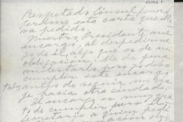 [Carta] [1946 ó 1947] [al] Cónsul General