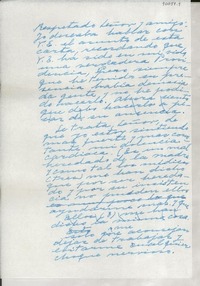 [Carta] [a] Respetado señor y amigo