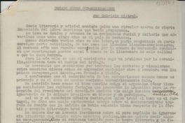 Recado sobre sudamericanismo