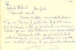 [Carta] 1954 mar. 3, San Fernando, [Chile] [a] Gabriela Mistral, Nueva York