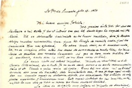 [Carta] 1954 jul. 12, San Francisco de Limache, [Chile] [a] Gabriela [Mistral]