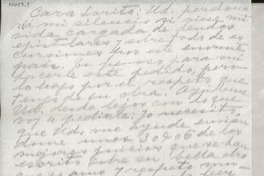 [Carta] [a] Sara de Ibañez