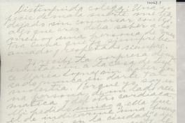 [Carta] [a la] Distinguida colega