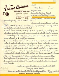 [Carta] 1954 abr. 13, Santiago, Chile [a] Doris Dana, Nueva York