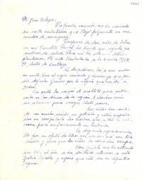 [Carta] 1954 ago. 10, Santiago de Chile [a] Gabriela Mistral