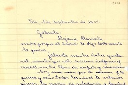 [Carta] 1954 sept. 1, Quillota [a] Gabriela Mistral