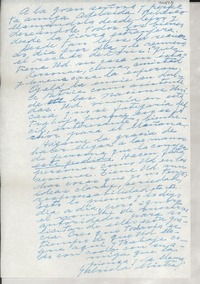 [Carta] [a] Adelaida Velazco, Guayaquil, Ecuador