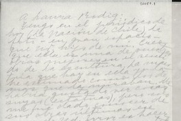 [Carta] [a] Laura Rodig