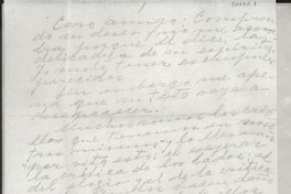 [Carta] [al] Caro amigo