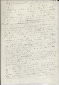 [Carta] [1954] [al] Presidente [Carlos Ibáñez del Campo], Santiago, [Chile]