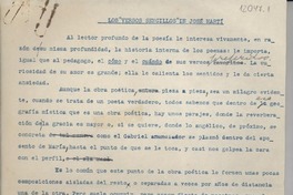 Los versos sencillos de José Martí