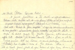 [Carta] 1954 sep. 7, Santiago [a] Gabriela Mistral