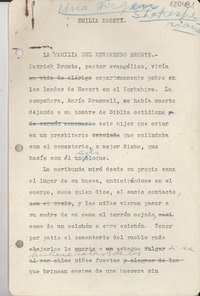 Una virgen Shakesperiana : Emilia Bronte