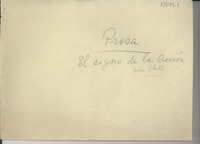 El signo de la acción : sobre Chile