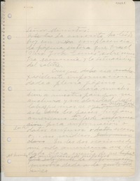 [Carta] [al] Señor Ministro