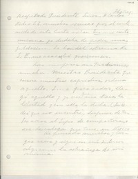 [Carta] [al] Presidente Don Carlos Ibáñez [del Campo]