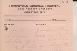 [Carta] [a] Juan Ramón