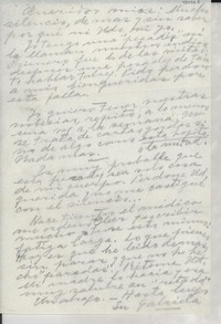 [Carta] [a los] Queridos míos