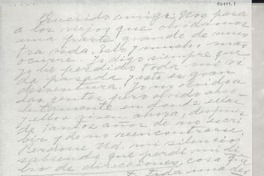 [Carta] [al] Querido amigo
