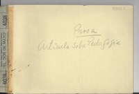 Artículo sobre pedagogía