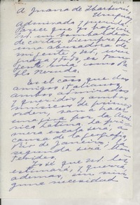 [Carta] 1951 dic. 7, Nápoles, [Italia] [a] Juana de Ibarbourou, Uruguay