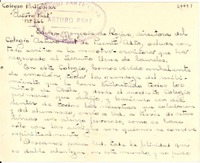 [Tarjeta] 1954 sept. 9, Puente Alto [a] Gabriela Mistral