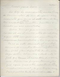 [Recado para dar ...]