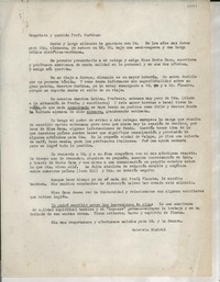 [Carta] [al] prof. Curtius