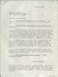 [Carta] 1951 mar. 11, Rapallo, [Italia] [a] Jaime Torres Bodet, París, [Francia]