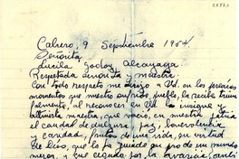 [Carta] 1954 sept. 9, Cabrero [a] Lucila Godoy