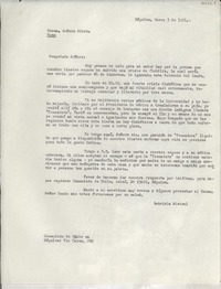 [Carta] 1952 ene. 4, Napoli, [Italia] [a la] Signora Sforza, Roma, [Italia]