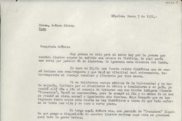 [Carta] 1952 ene. 4, Napoli, [Italia] [a la] Signora Sforza, Roma, [Italia]