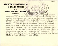 [Tarjeta] 1954 sept. 9, Santiago [a] Gabriela Mistral