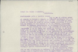 [Carta] sept. 23 [a] Tulio Maquieira, Barcelona