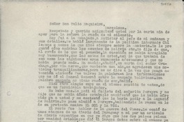 [Carta] feb. 26 [a] Tulio Maquieira, Barcelona