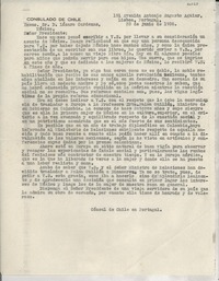 [Carta] 1936 jun. 23, Lisboa, Portugal [al] Presidente de México Lázaro Cárdenas, México