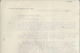 [Carta] 1934 oct. 19, Barcelona, [España] [a] Lucila Godoy, Madrid