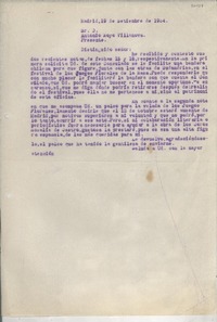 [Carta] 1934 sept. 19, Madrid, [España] [a] Antonio Royo Villanova